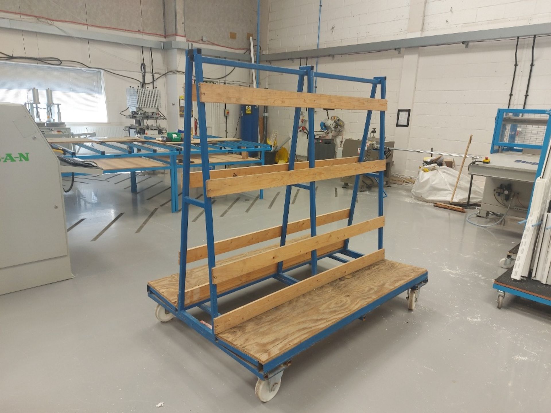 Steel A Frame Board / Glass Handling Trolley