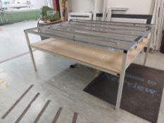 Two Tier Steel Frame Window Fabrication Workbench