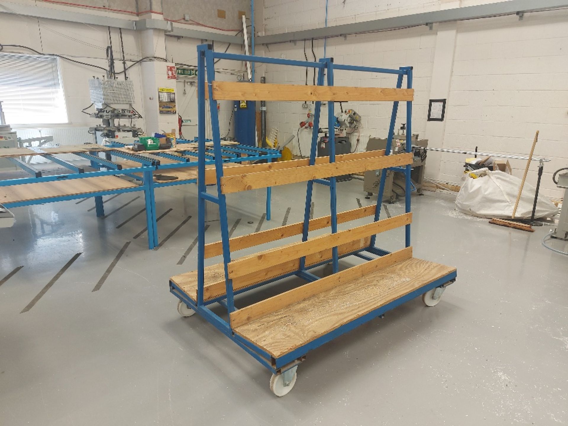 Steel A Frame Board / Glass Handling Trolley