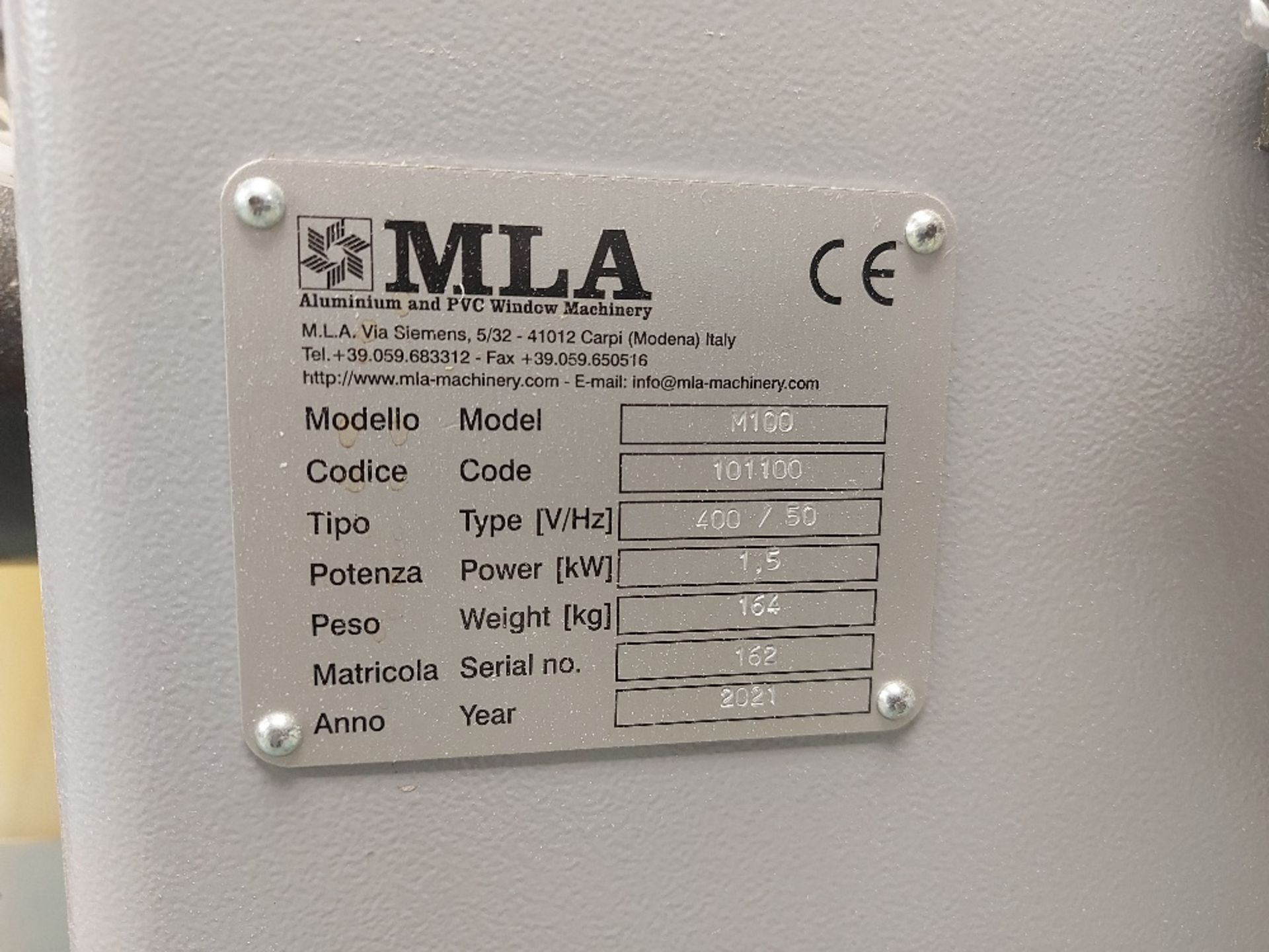 MLA M100 Semi Automatic End Milling Machine - Image 7 of 7