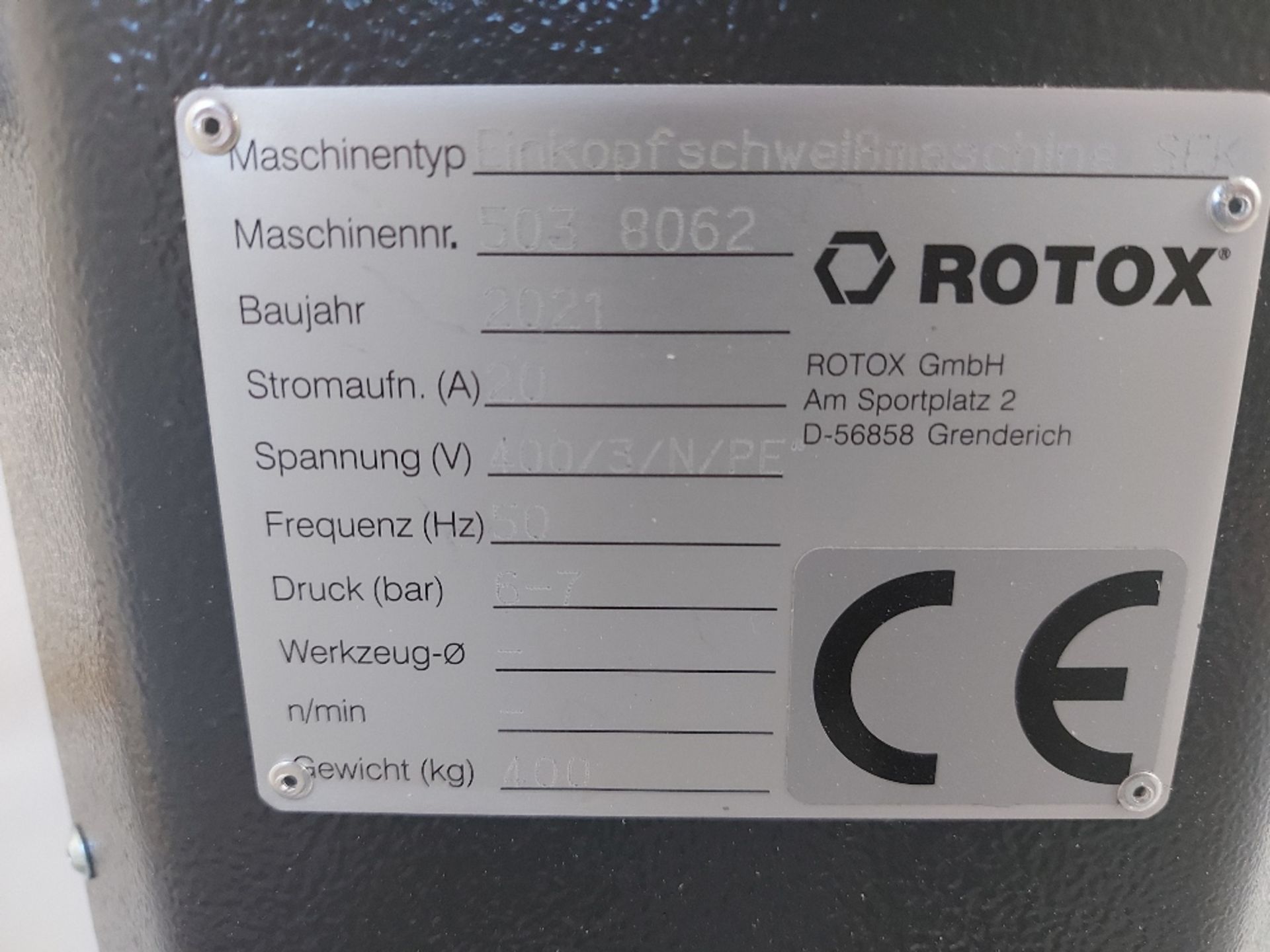 Rotox SEK503 Single Point Welding Machine - Image 7 of 8