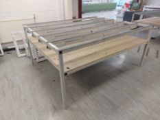 Two Tier Steel Frame Window Fabrication Workbench