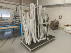 Mobile Twelve Section Steel Frame Storage Rack