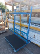 Mobile Eleven Section Steel Frame Storage Rack