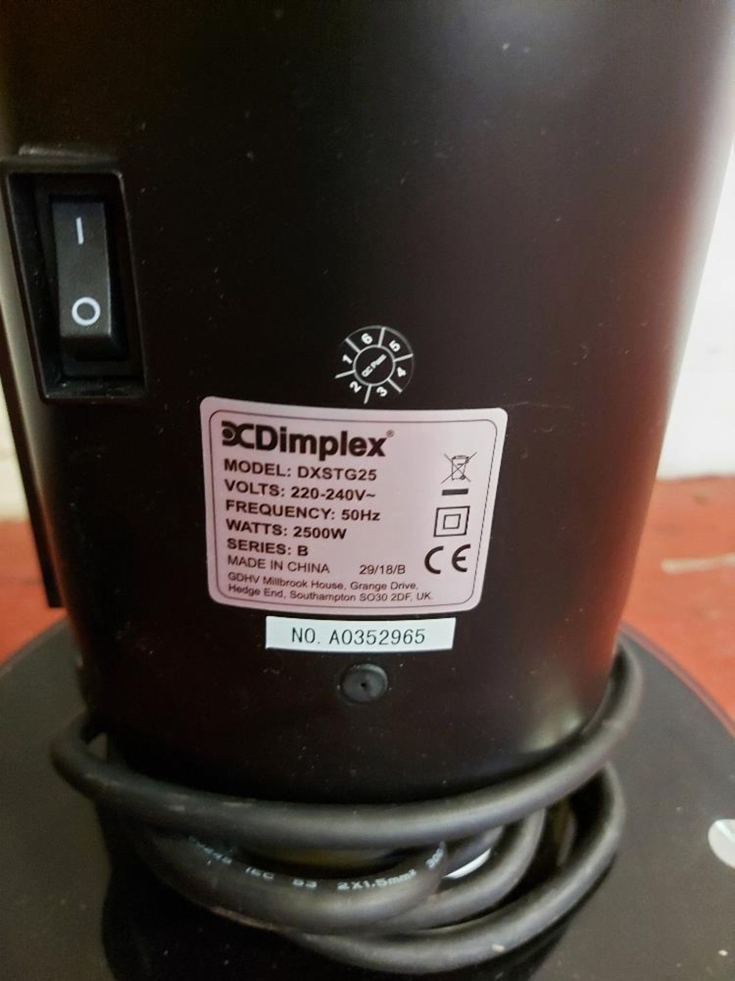 (2) Dimplex Studio G DXSTG25 2.5kW Ceramic Tower Heaters - Image 3 of 3