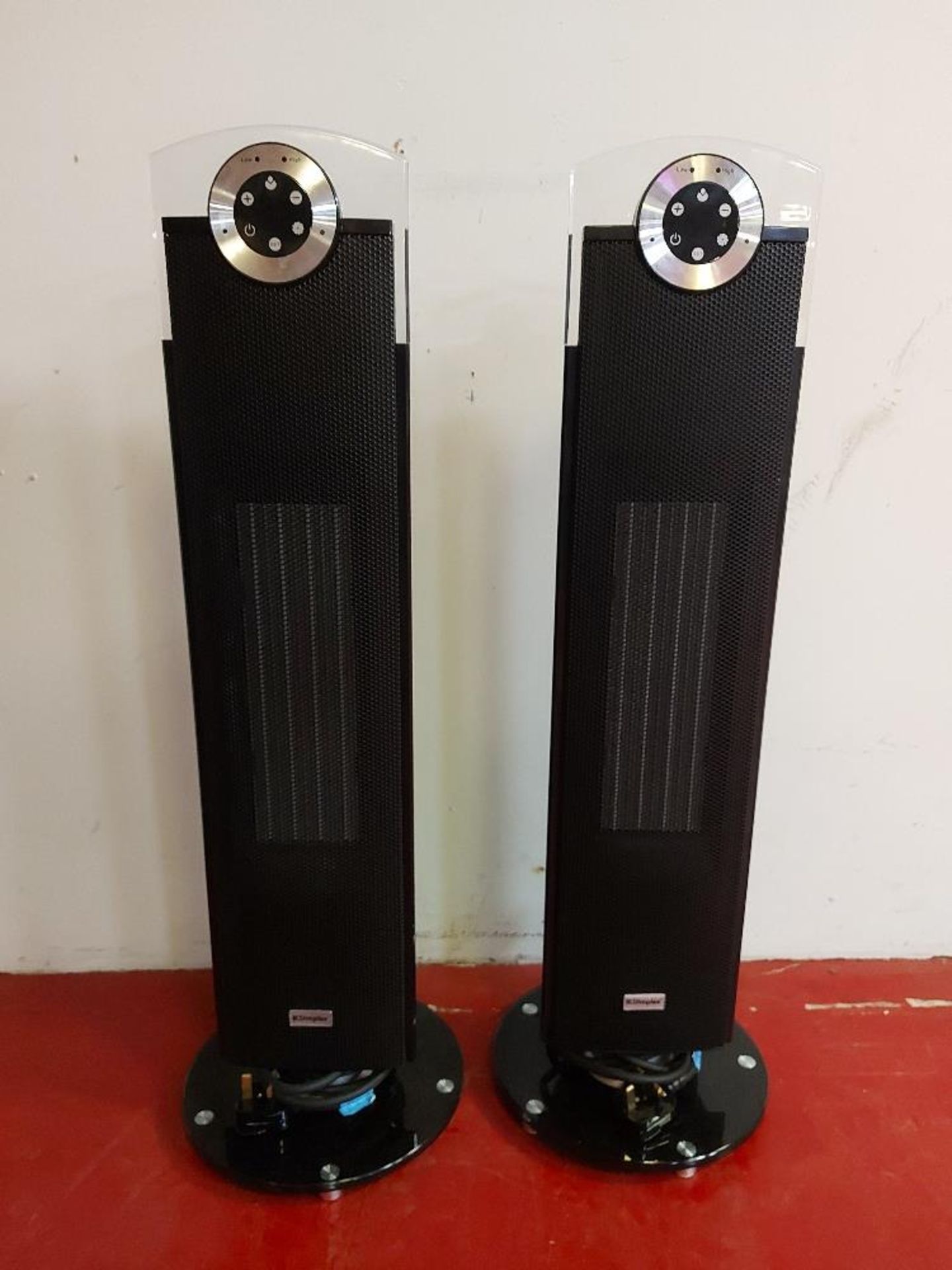 (2) Dimplex Studio G DXSTG25 2.5kW Ceramic Tower Heaters