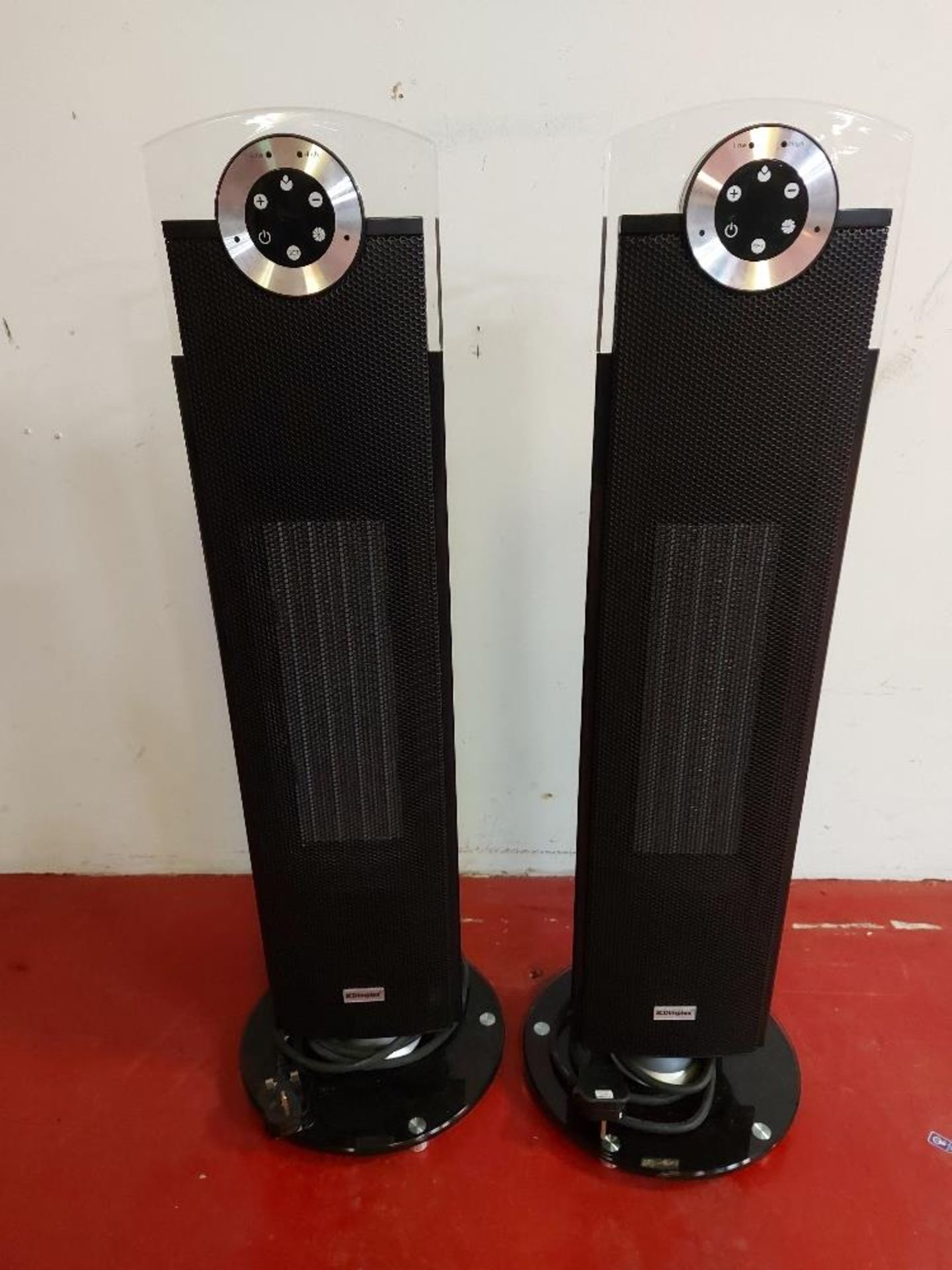 (2) Dimplex Studio G DXSTG25 2.5kW Ceramic Tower Heaters