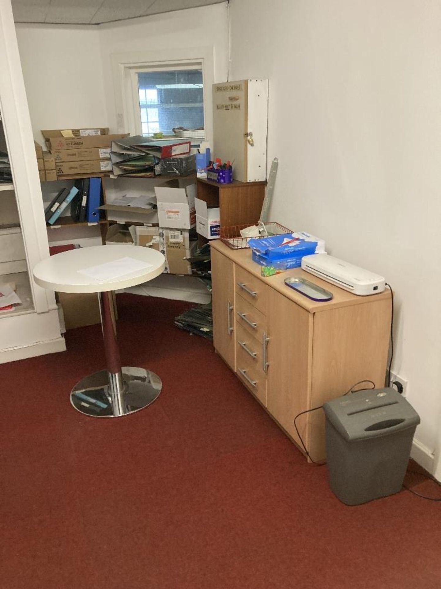 Quantity office furniture and kitchen sundries to first floor offices to include: - Image 4 of 6