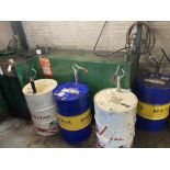 Steel oil tank and contents believed to be Quartz 9000 FUT NFC 5W/30)