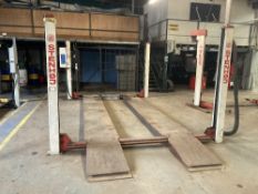 Stenhoj 5T BSAU 161 4 post vehicle lift, 3 tonne capacity