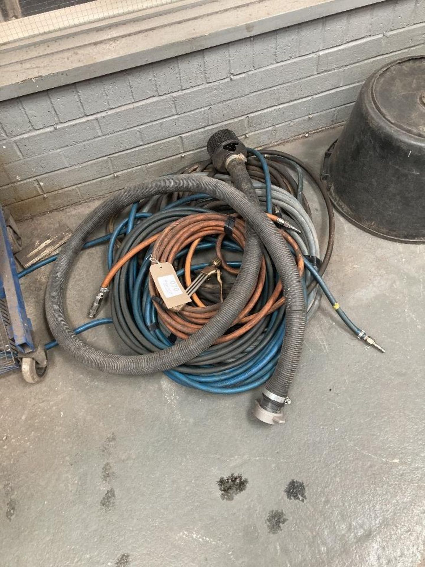 Quantity various pneumatic hose and cutting torch