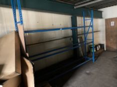 Tubular steel single section 3 tier tyre rack, Approximately 3.06m per bay