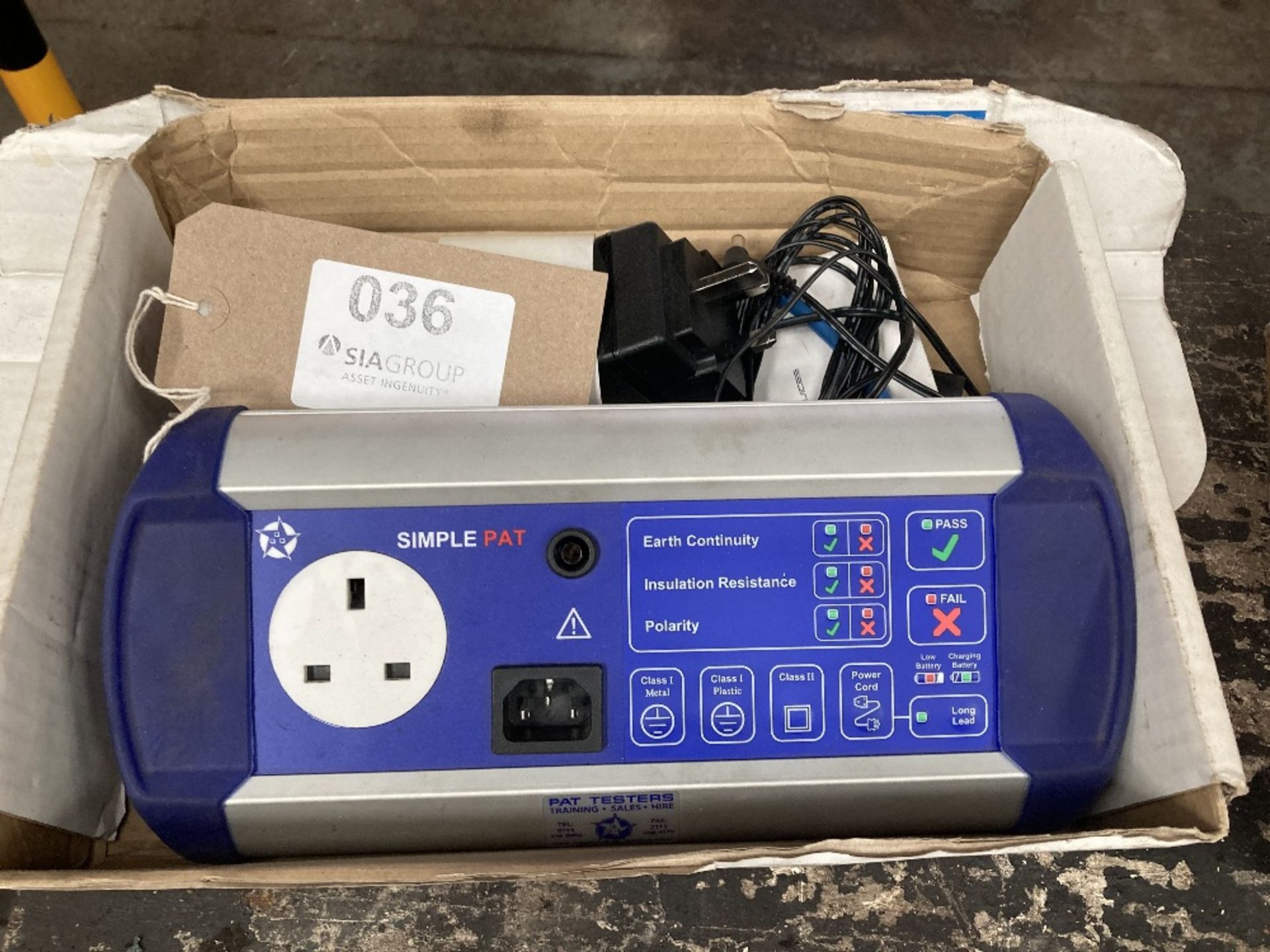 Simple PAT SPAT10251625 PAT test unit