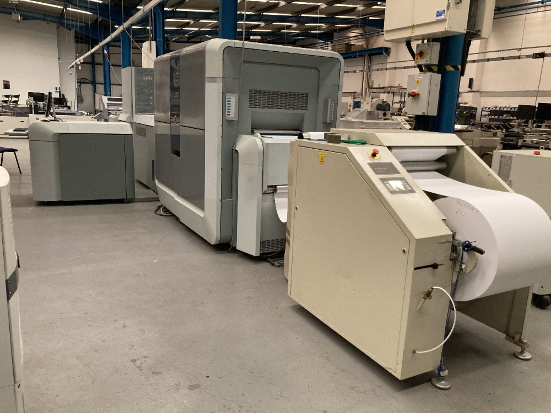 Oce 10000 Colorstream Flex Duplex Reel To Pack Continuous Digital Printing Line (PRINTER 9) - Image 9 of 12