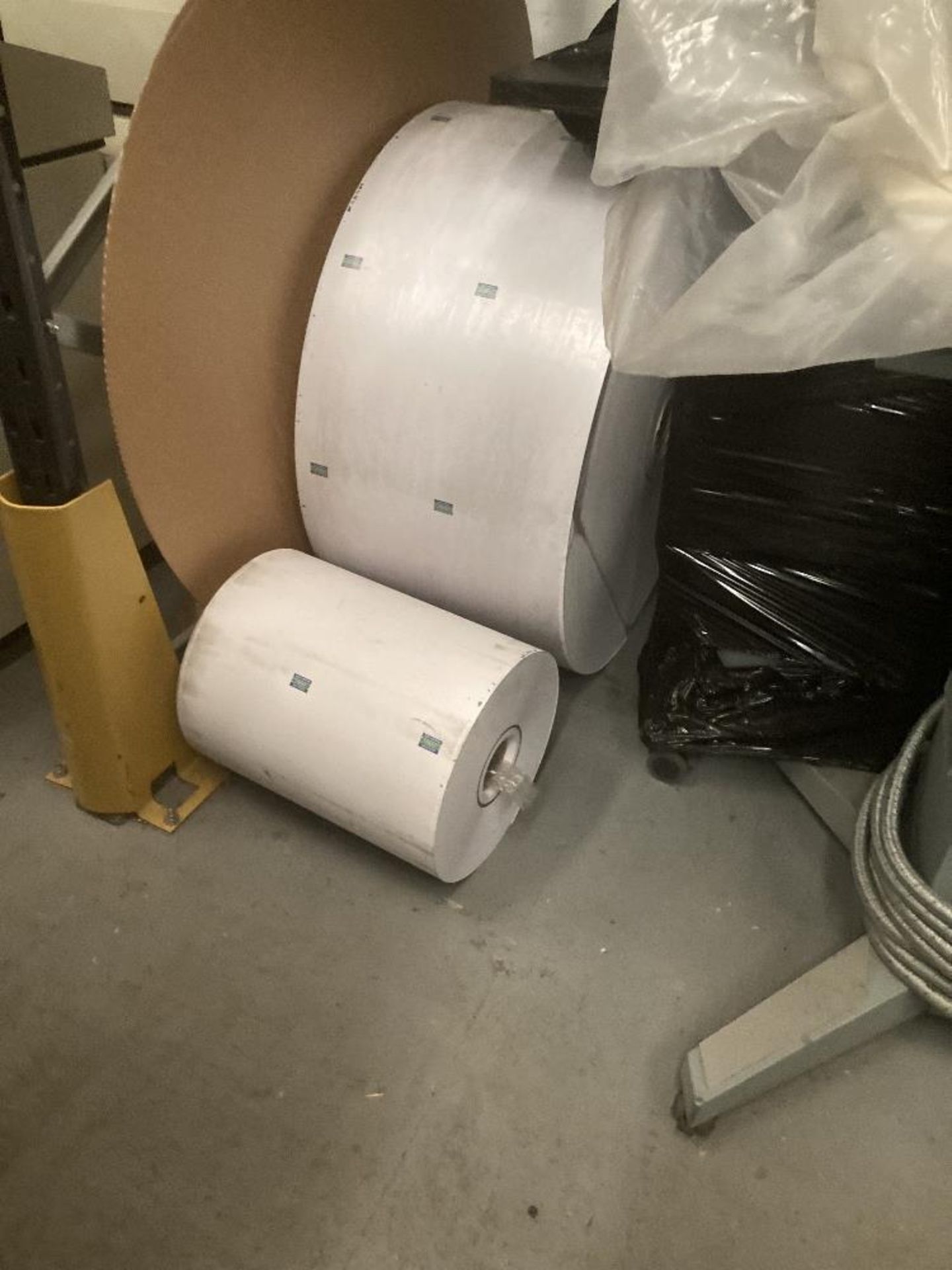 (16) Various Full And Part Reels Of White Forms Paper with side sprockets - Image 8 of 9