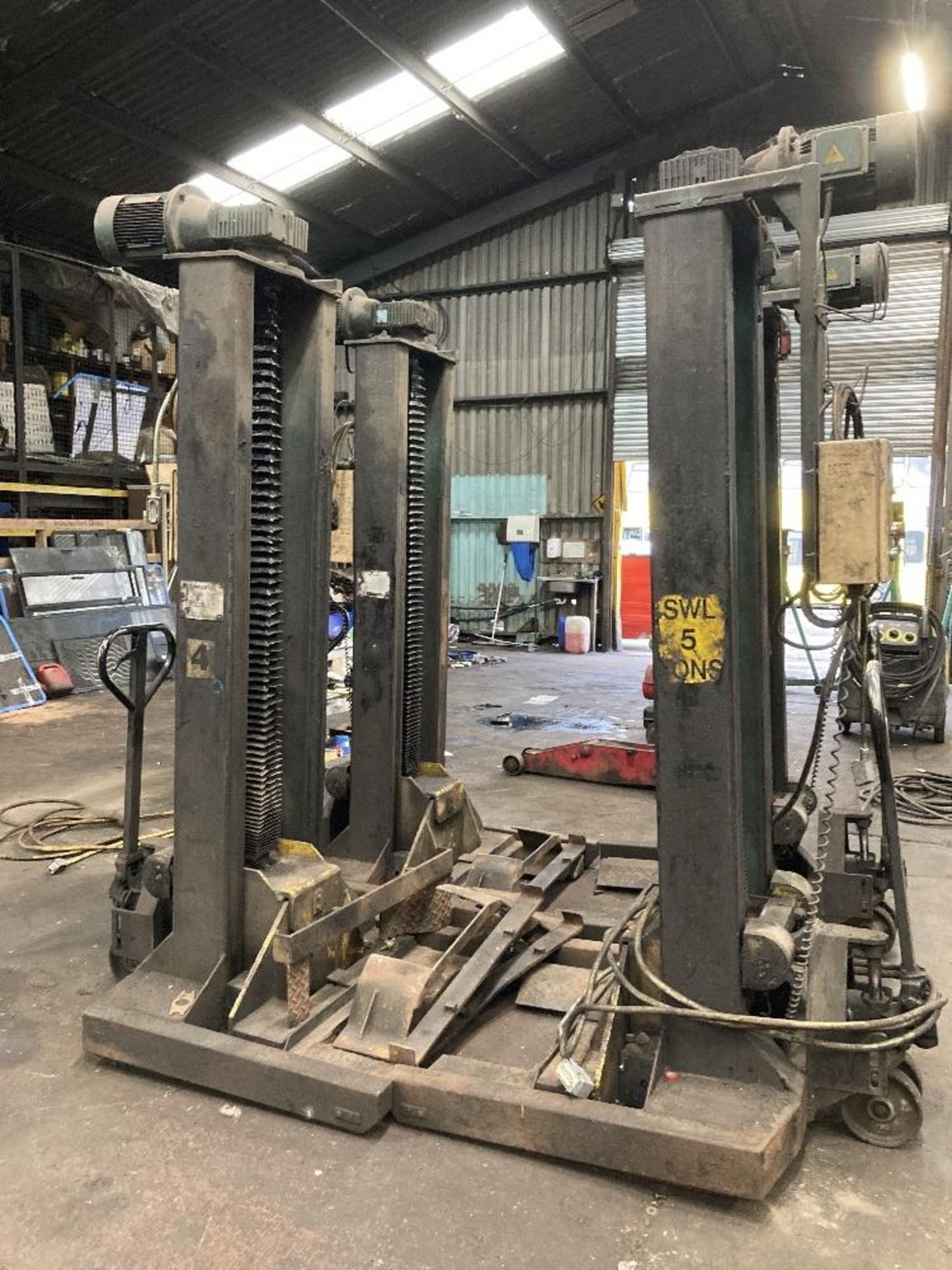 Set 4 Prolift PL20 mobile commercial vehicle column lifts - Image 2 of 15