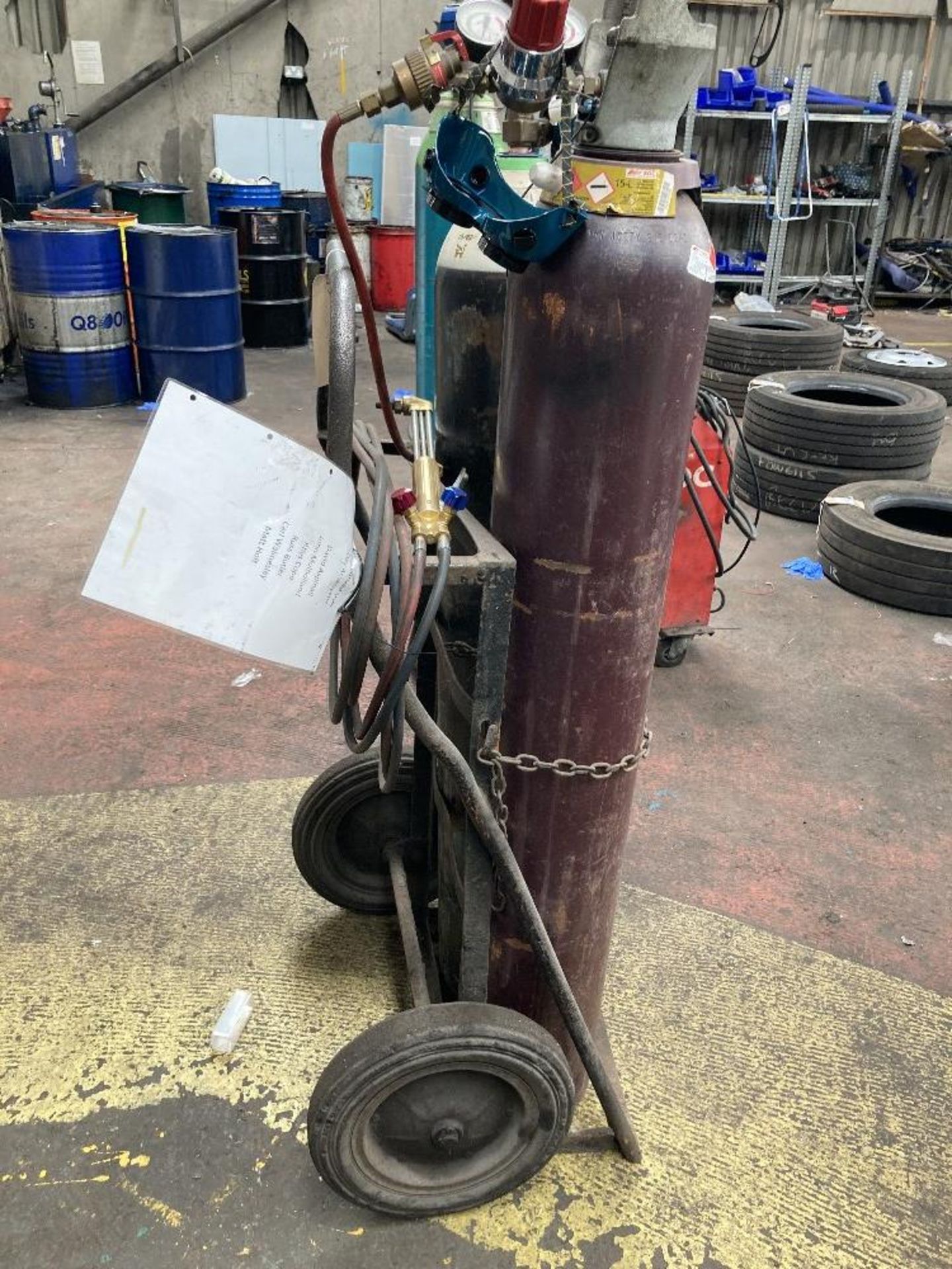 Oxyacetylene cutting torch and bottle trolley - Image 6 of 6