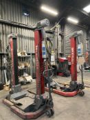 Set 4 Totalkare RGE Somers mobile commercial vehicle column lifts