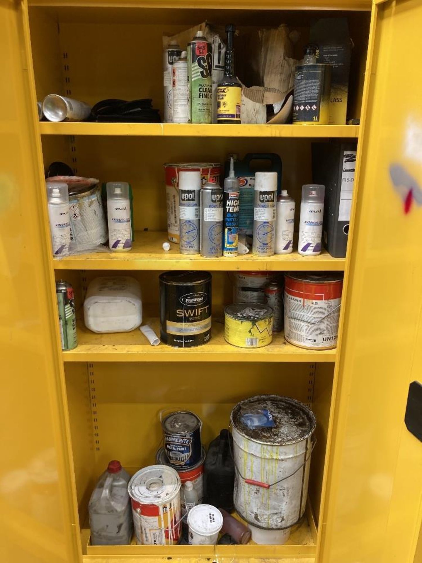 Chemical Storage Cupboard & Contents - Image 2 of 2