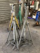 (2) Heavy Duty Commercial Vehicle Axle Stands
