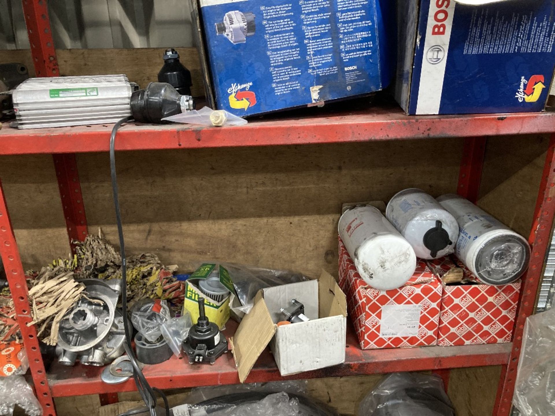 Racking & Contents to include Shock Absorvers, motors, Bus components - Image 17 of 27