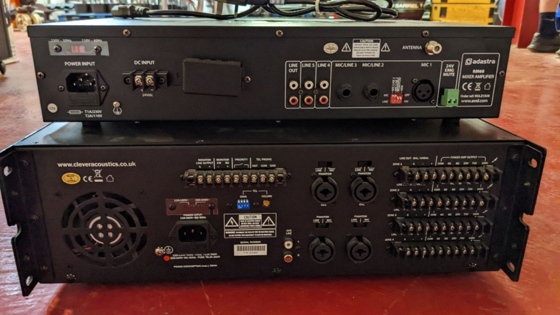 Adastra RM60 Mixer Amplifier and Clever Acoustics MA4120 Mk2 Mixer Amplifier - Bild 4 aus 4