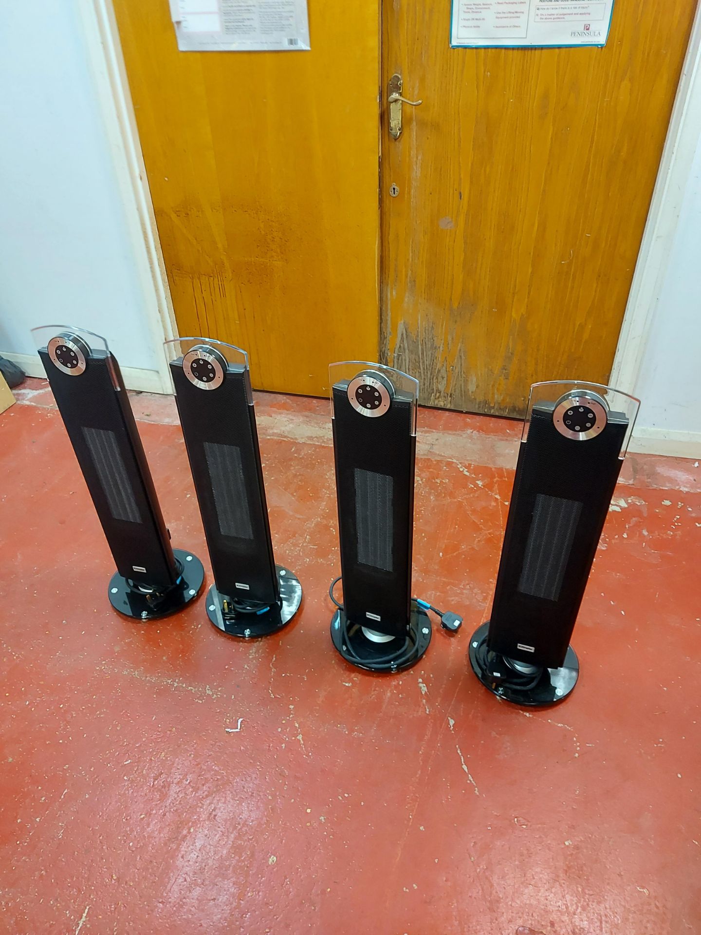 (4) Dimplex Studio G DXSTG25 2.5kW Ceramic Tower Heaters
