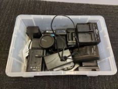 Quantity of Various Camera Batteries & Chargers