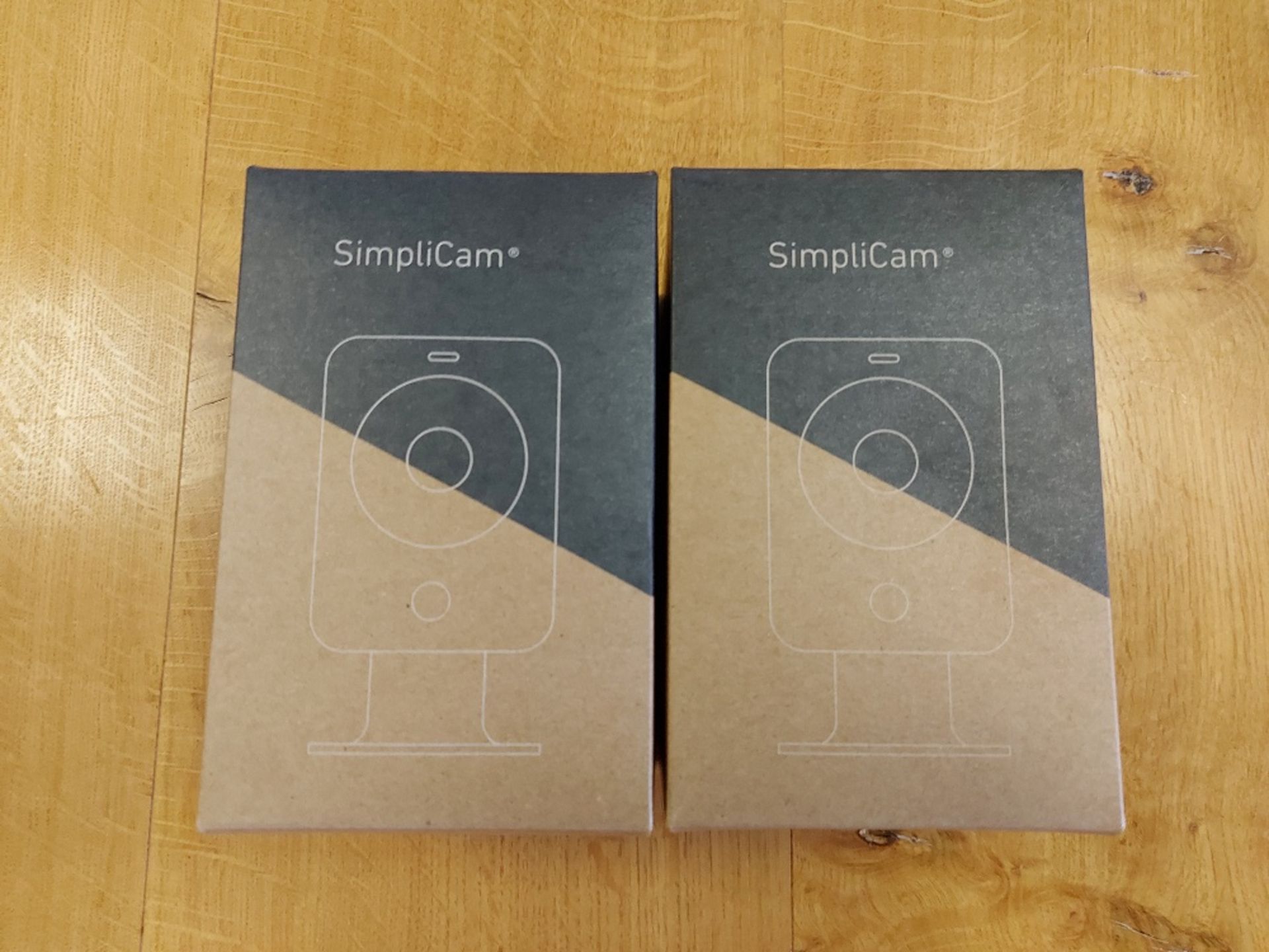(2) SimpliSafe SimpliCam SSCM1 Smart Home Security Cameras