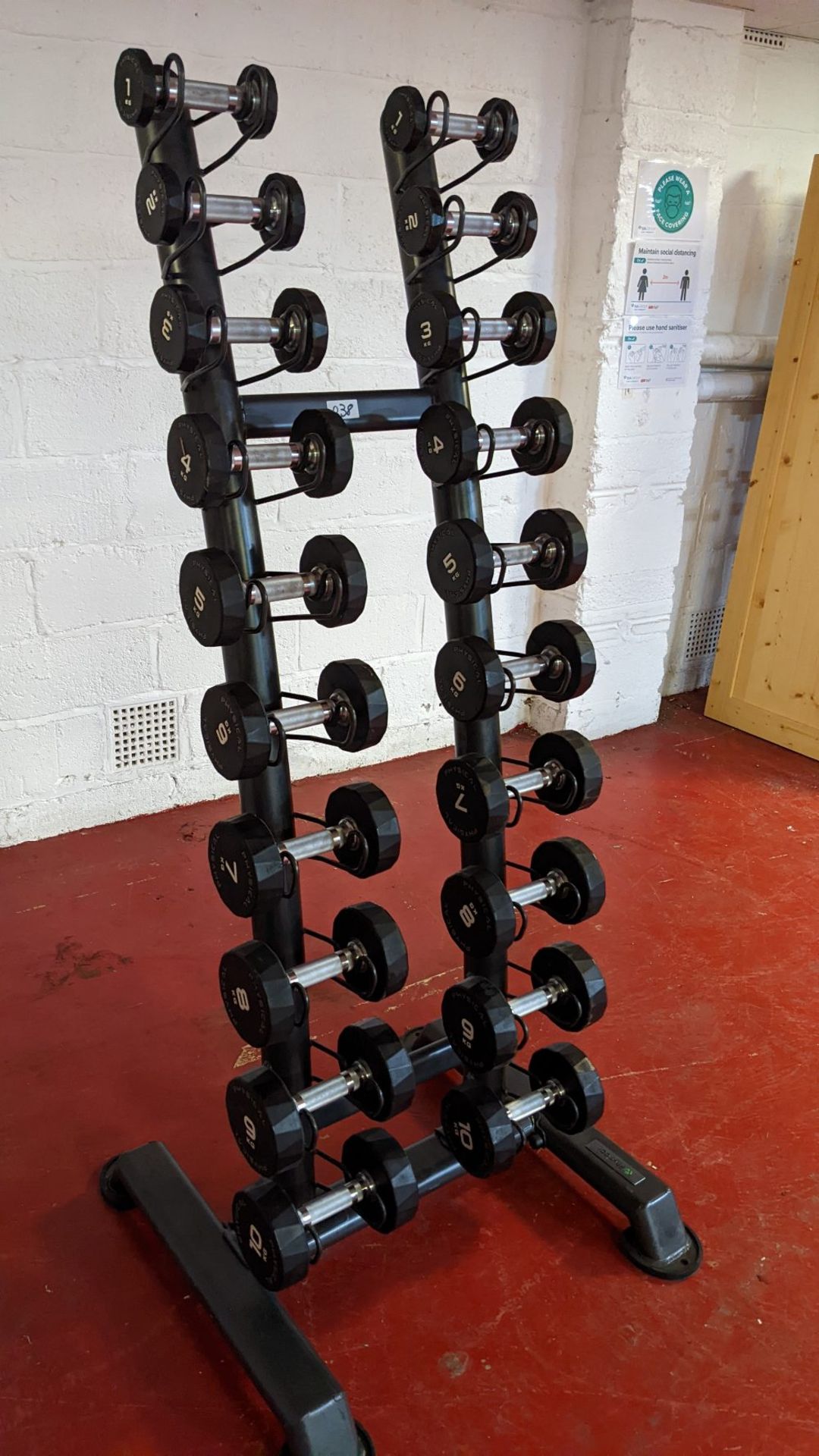 (10 Pairs) Physical Performance PU Dumbbells With Rack - Image 2 of 5