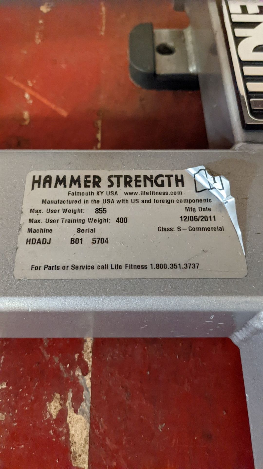 Hammer Strength Adjustable Bench - Image 3 of 6