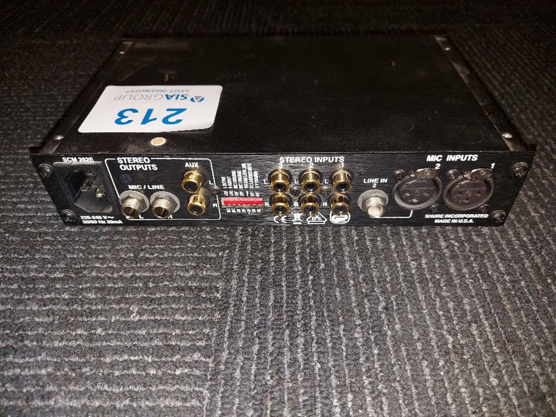 Shure SCM262 Stereo Microphone Mixer - Image 2 of 2