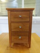 Oak Three Drawer Unit