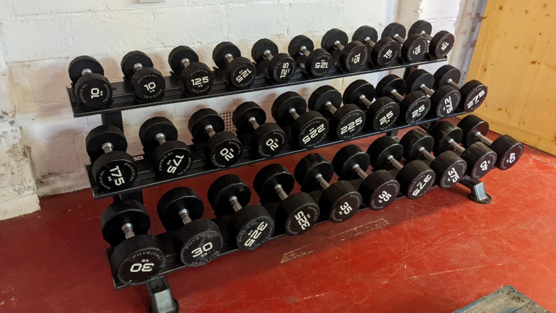 (15 Pairs) Physical Performance Dumbbells With Three Tier Rack - Image 3 of 5