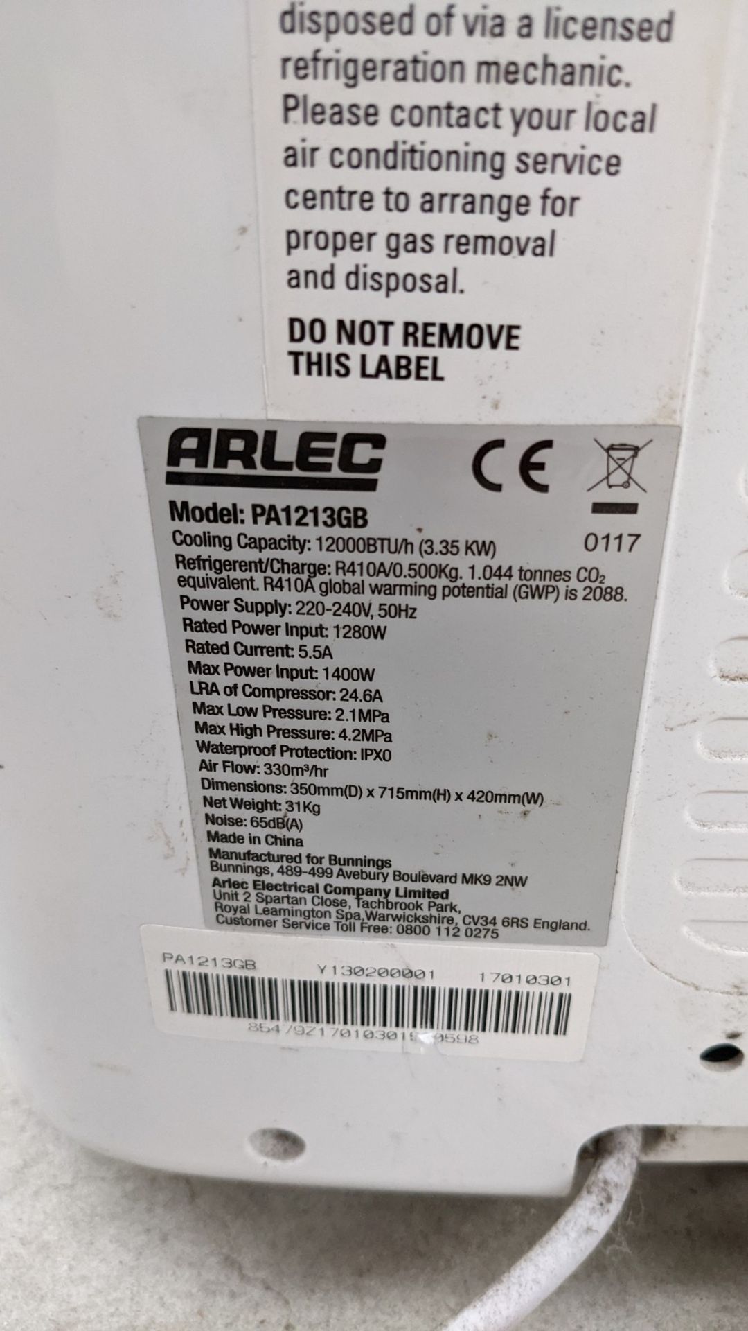 Arlec Portable Air Conditioner - Image 5 of 6