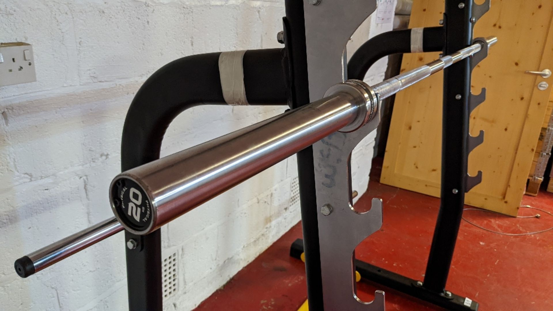 Squat and Bench Press Rack with Physical Performance 20kg Barbell - Image 3 of 4