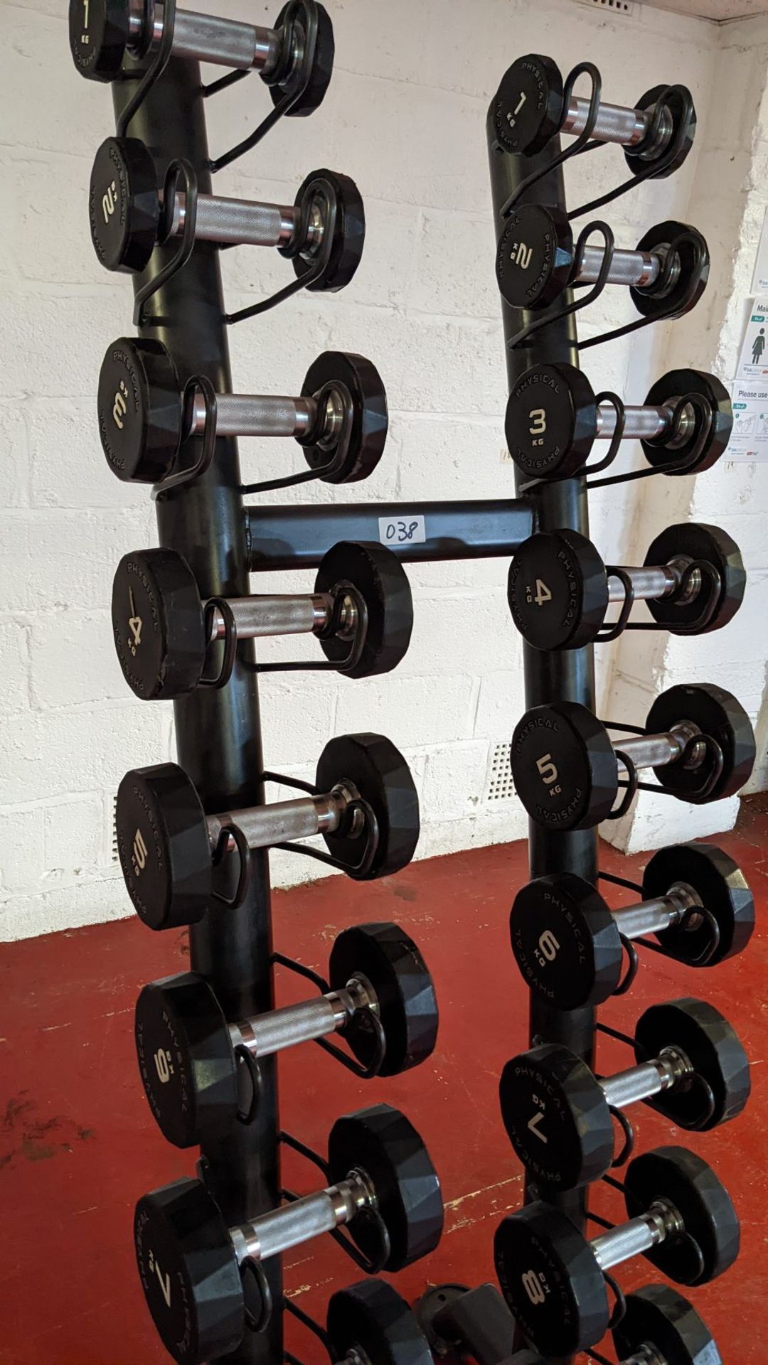 (10 Pairs) Physical Performance PU Dumbbells With Rack - Image 5 of 5