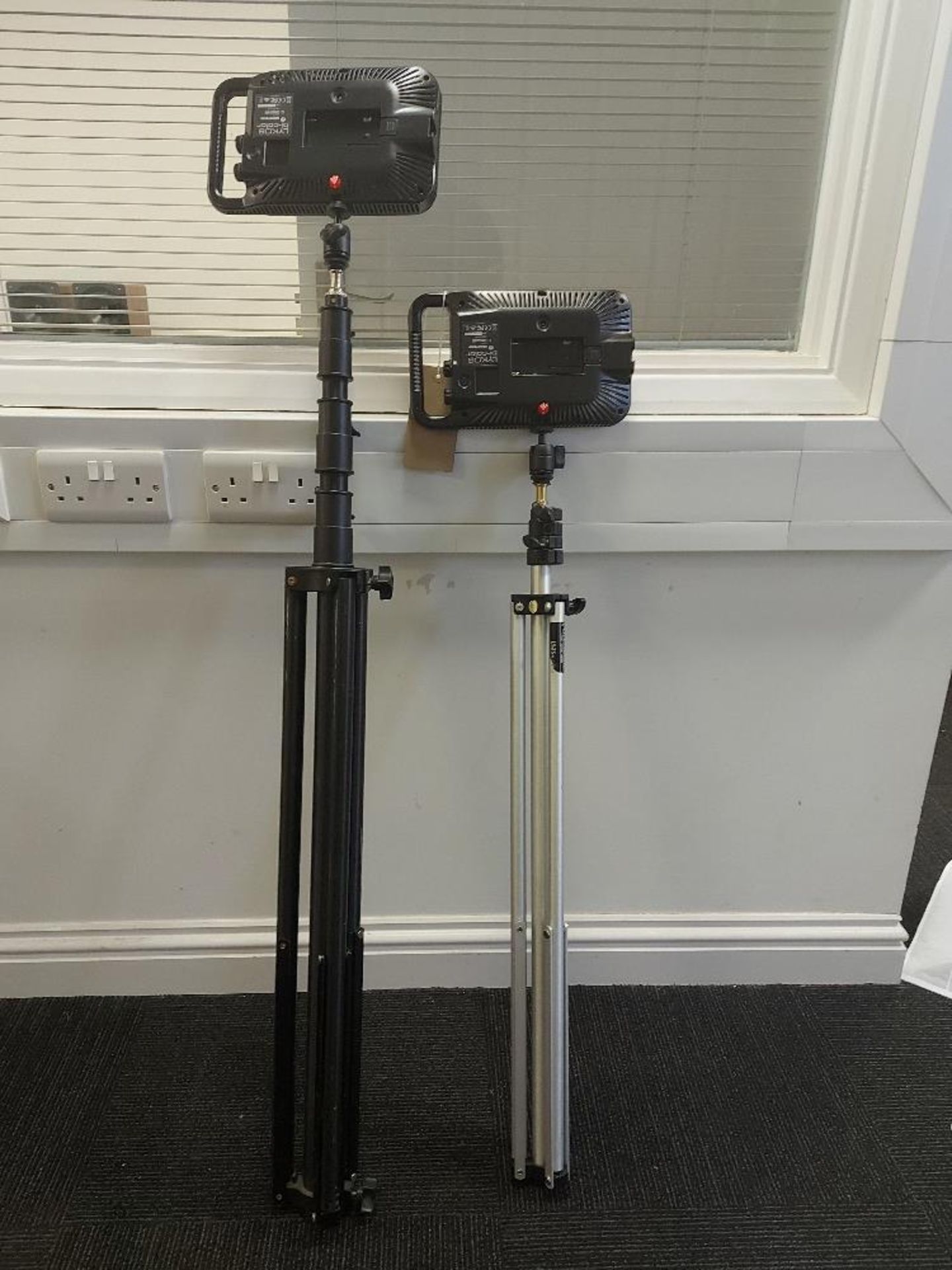 (2) Manfrotto Lykos Bi-Colour LED Lights with Tripods - Image 2 of 3