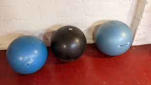 (3) Gym Balls