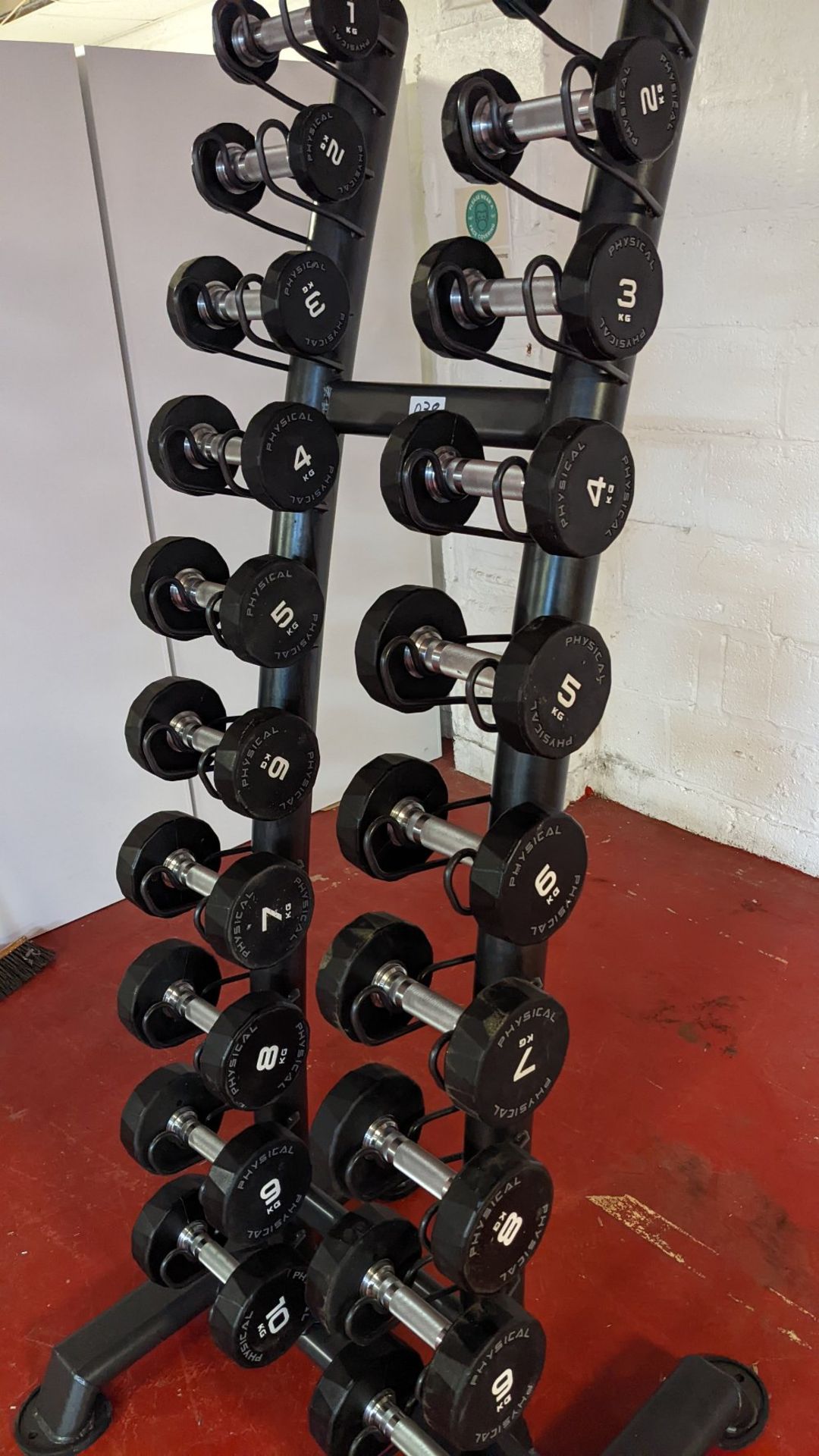 (10 Pairs) Physical Performance PU Dumbbells With Rack - Image 4 of 5