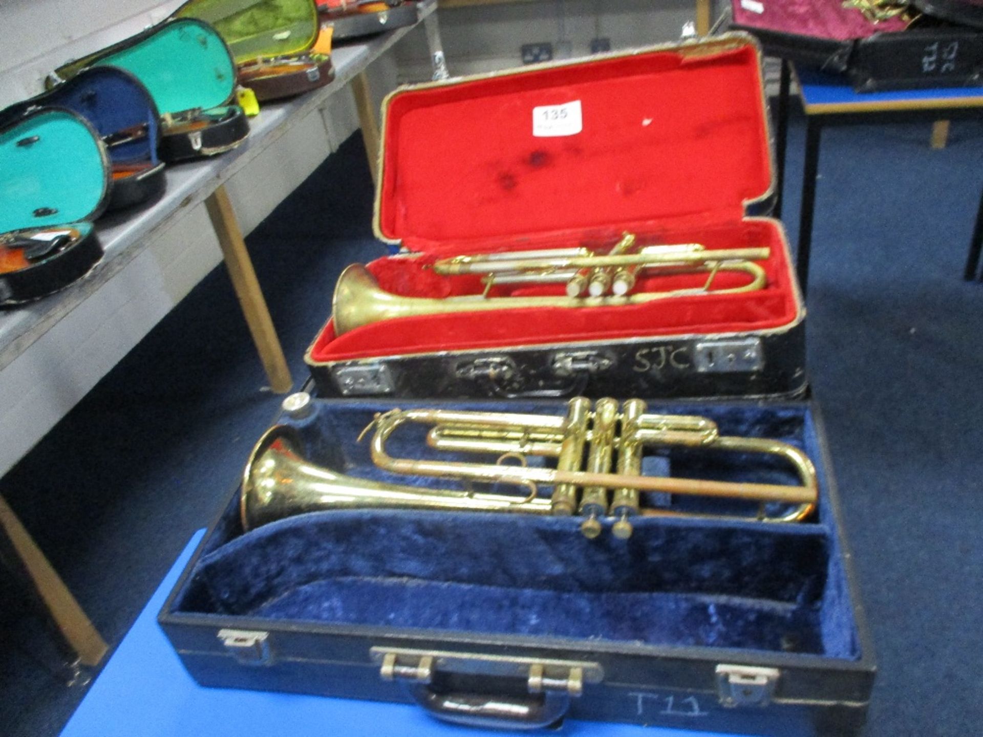 (2) Brass Trumpets - Image 2 of 2