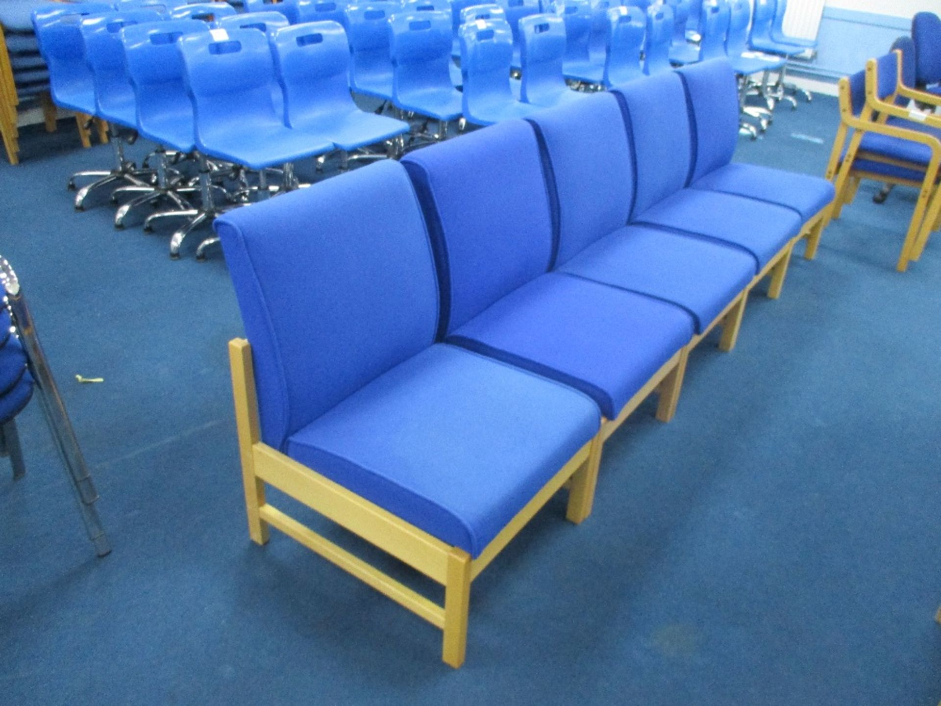 (5) Blue Upholstered Chair