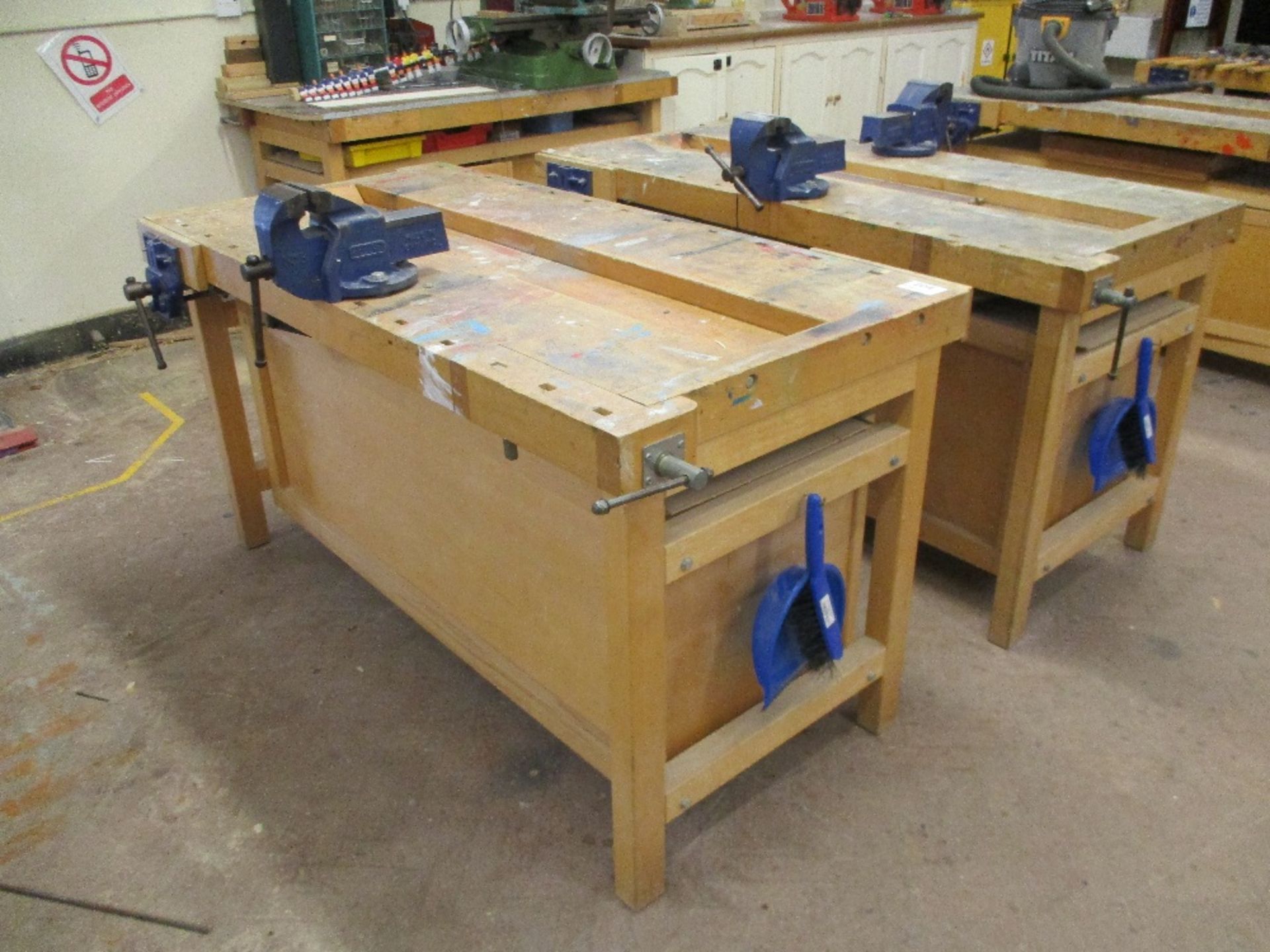 Pair of Wooden Workbenches - Image 3 of 3