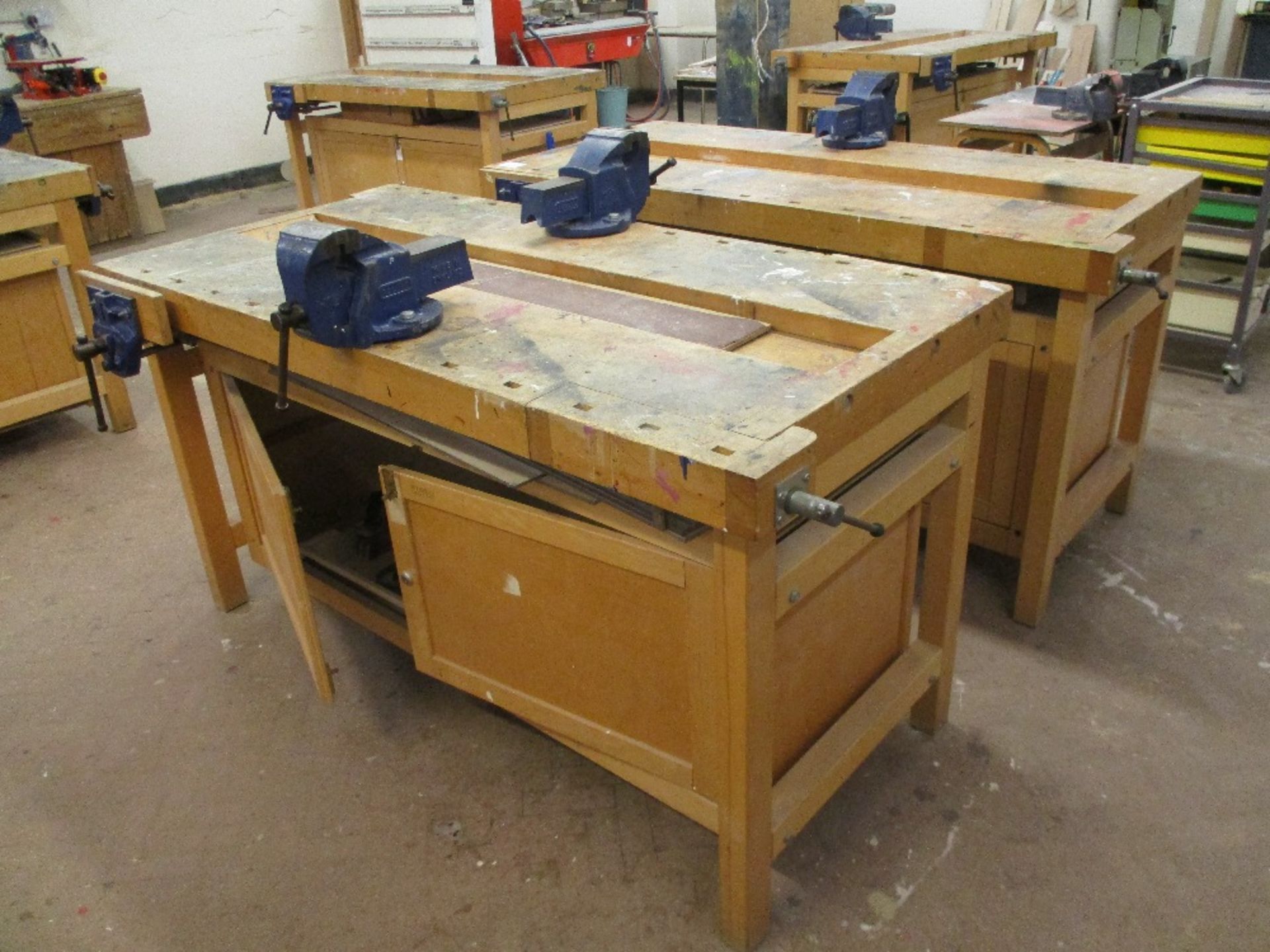 Pair of Wooden Workbenches - Image 2 of 3