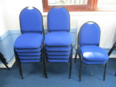 (11) Blue Upholstered Chairs