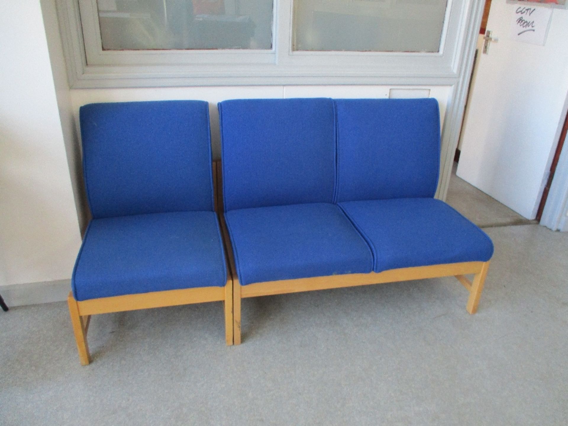 Blue Fabric Seating - Image 2 of 3