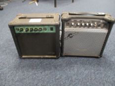 (2) Small Guitar Practise Amps