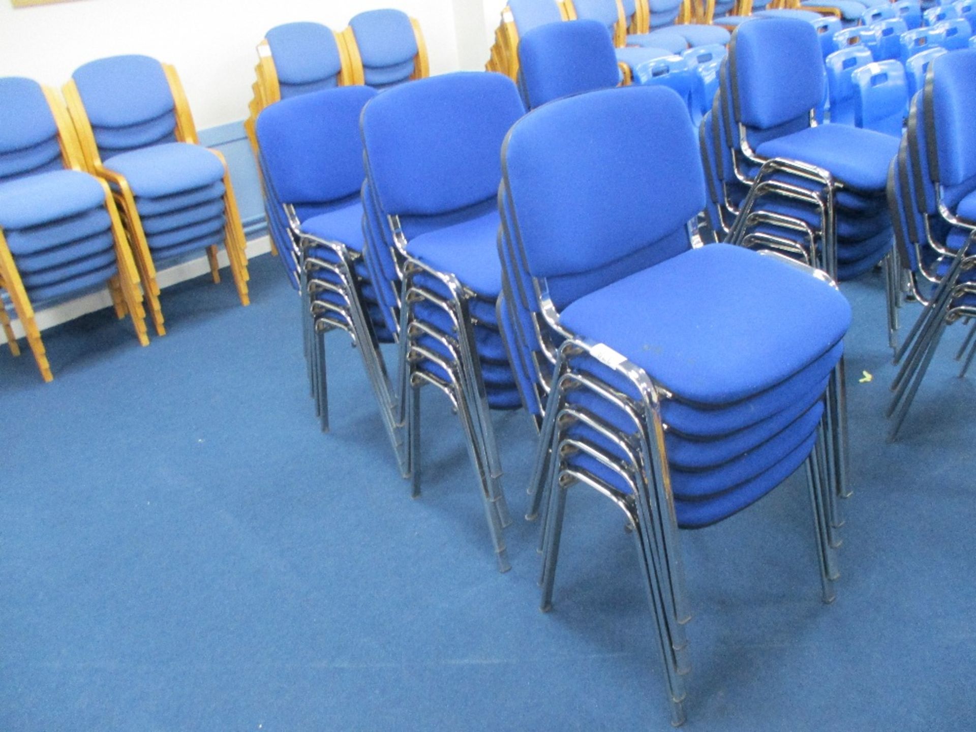 (15) Blue Upholstered Chairs - Image 2 of 2