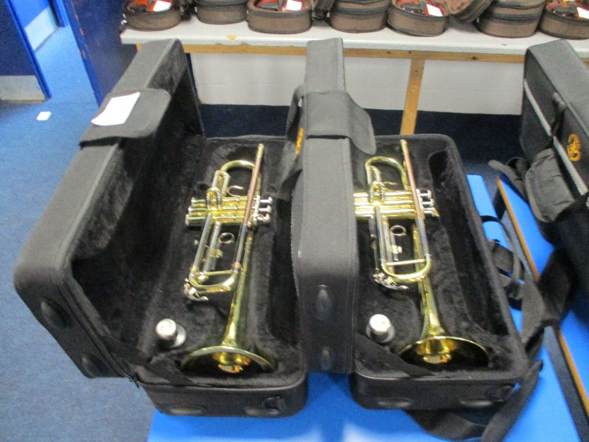 (2) Brass Trumpets