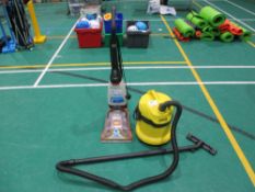 VAX Upright Carpet Cleaner and Karcher Wet and Dry Vacuum
